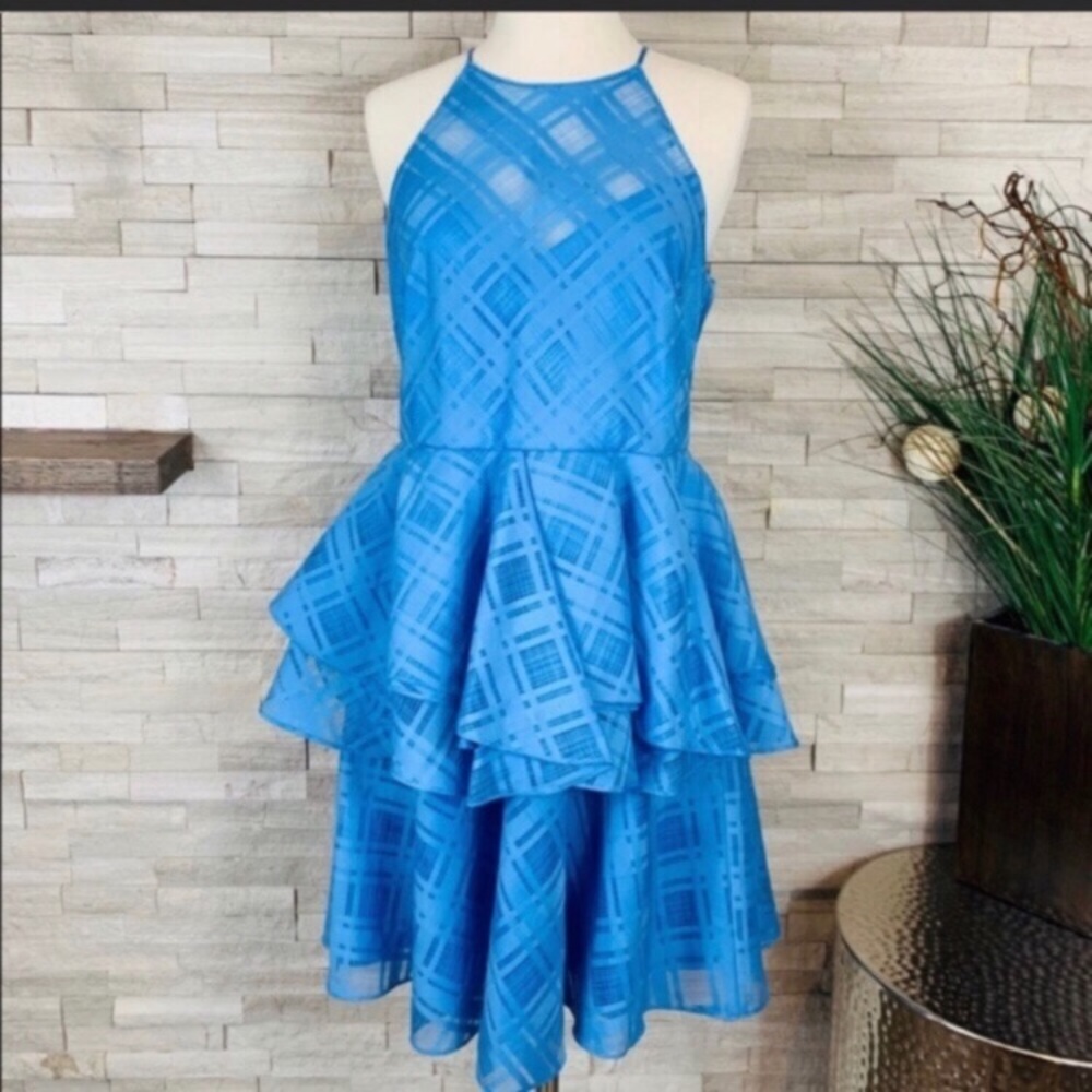 BADGLEY MISCHKA BLUE DRESS BIANCE